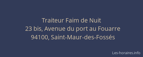 Traiteur Faim de Nuit