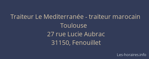 Traiteur Le Mediterranée - traiteur marocain Toulouse
