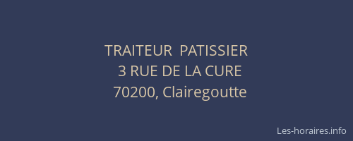 TRAITEUR  PATISSIER