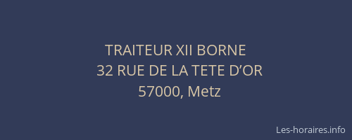TRAITEUR XII BORNE