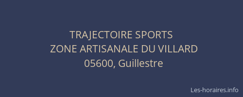 TRAJECTOIRE SPORTS