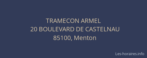 TRAMECON ARMEL