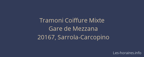 Tramoni Coiffure Mixte