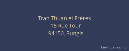 Tran Thuan et Fr&egrave;res