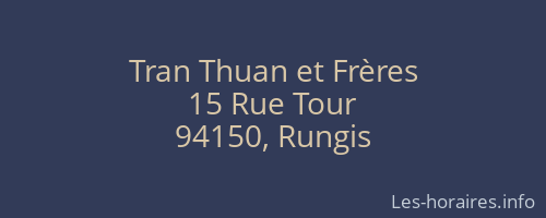 Tran Thuan et Frères