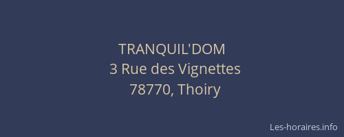 TRANQUIL'DOM