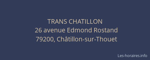 TRANS CHATILLON
