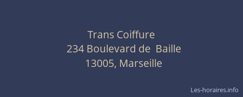 Trans Coiffure
