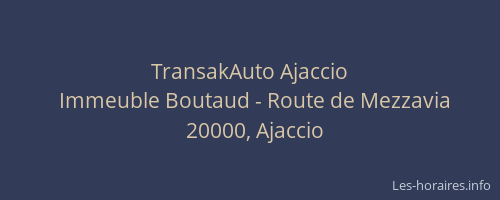 TransakAuto Ajaccio