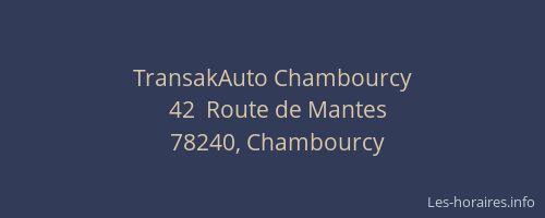 TransakAuto Chambourcy