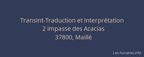 TransInt-Traduction et Interpr&eacute;tation