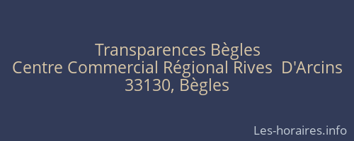 Transparences Bègles