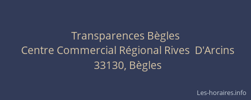 Transparences Bègles