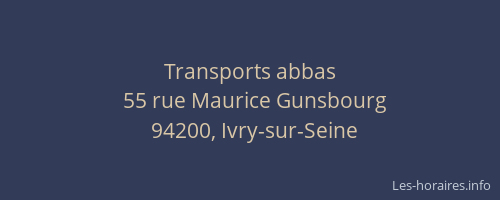 Transports abbas