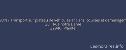 Transports COSSON / Transport sur plateau de véhicules anciens, courses et déménagements.Toutes dist