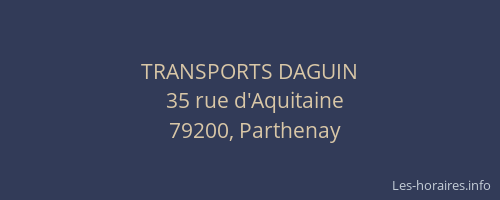 TRANSPORTS DAGUIN
