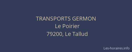 TRANSPORTS GERMON