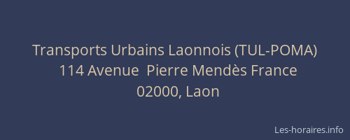 Transports Urbains Laonnois (TUL-POMA)