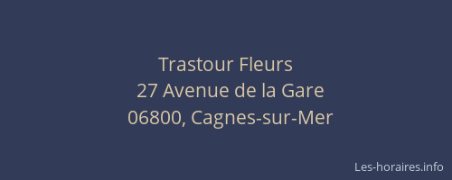Trastour Fleurs