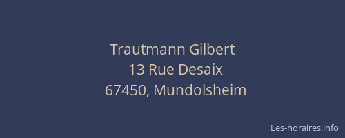 Trautmann Gilbert