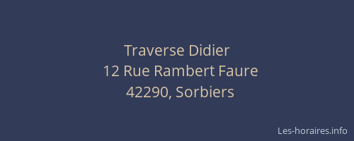 Traverse Didier