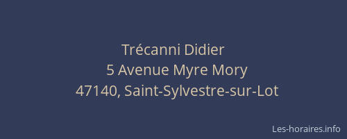 Tr&eacute;canni Didier