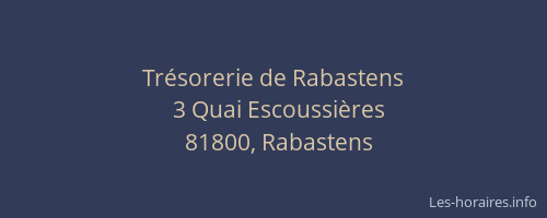 Tr&eacute;sorerie de Rabastens