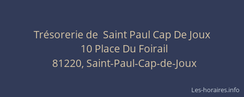 Tr&eacute;sorerie de  Saint Paul Cap De Joux