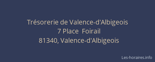 Trésorerie de Valence-d'Albigeois