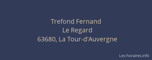 Trefond Fernand