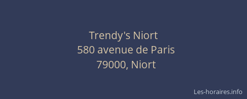 Trendy's Niort