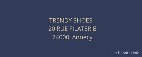 TRENDY SHOES
