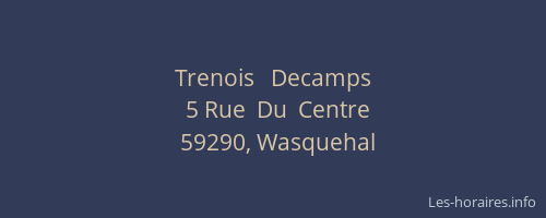 Trenois   Decamps