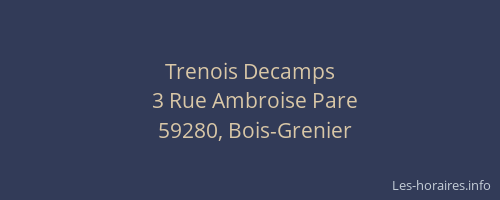 Trenois Decamps