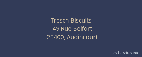 Tresch Biscuits
