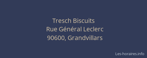 Tresch Biscuits
