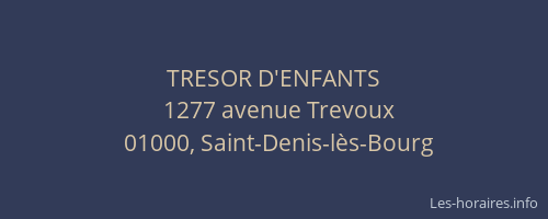 TRESOR D'ENFANTS