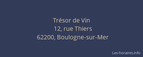 Trésor de Vin