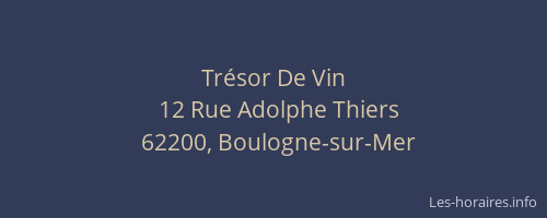 Trésor De Vin