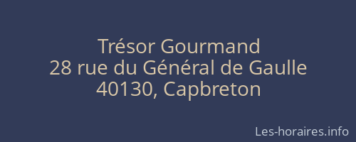 Trésor Gourmand