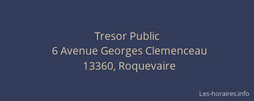 Tresor Public