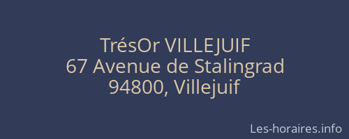 TrésOr VILLEJUIF