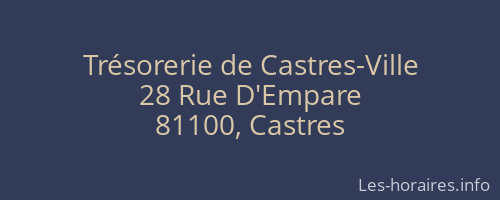Trésorerie de Castres-Ville