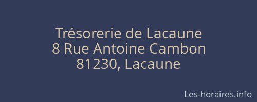 Trésorerie de Lacaune