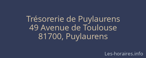Trésorerie de Puylaurens