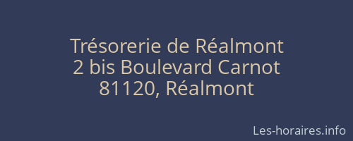 Trésorerie de Réalmont