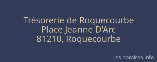 Trésorerie de Roquecourbe