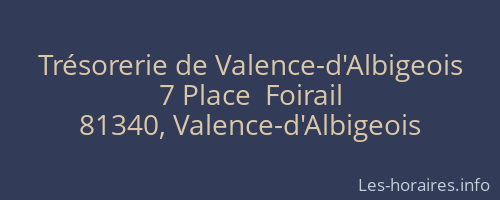 Trésorerie de Valence-d'Albigeois