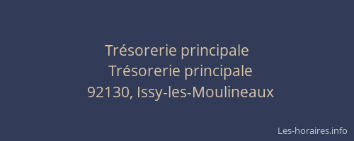 Trésorerie principale