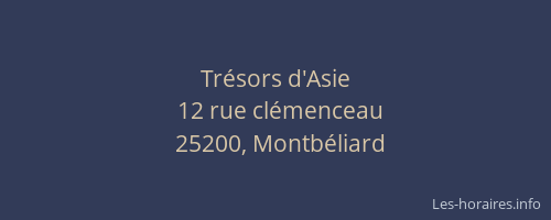 Trésors d'Asie